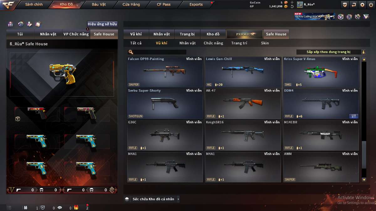 shop acc cf uy tin gia re